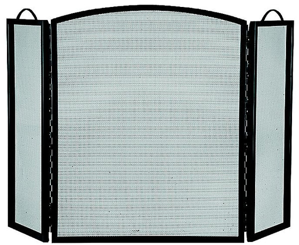 Simple Spaces CPO90505BK3L 3-Panel Fireplace Screen, Black, 32" x 51-3/4"