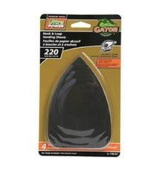 Gator 7700-012 Resin Bonded Sanding Sheet, 5" x 3-1/2", 220 Grit