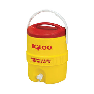 Igloo 00000421 400 Series Water Cooler, 2 Gallon Tank, Red/Yellow