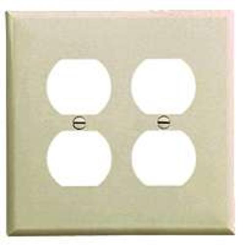 Cooper Wiring 5150A 2-Gang Duplex Receptacle Plate - Almond