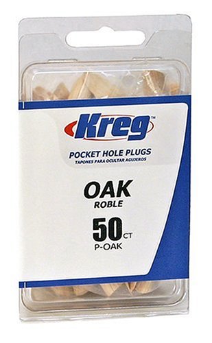 Kreg P-OAK Pocket Hole Wood Plugs, Oak, 50 Ct
