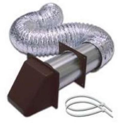 Lambro 1365B Preferred Dryer Hood Vent Kit, 4" x 5', Brown