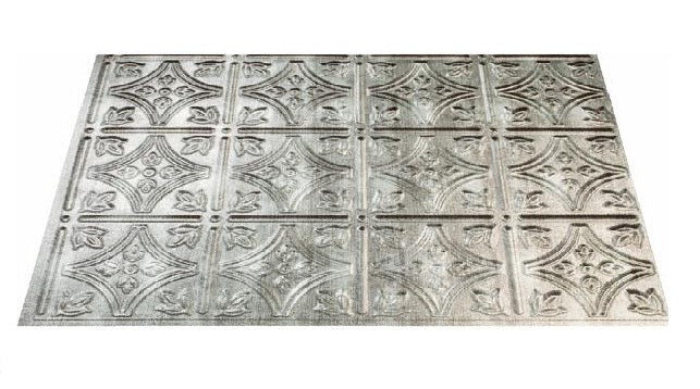 Acoustic Ceiling Products D50-21 Backsplash Panel Silver, 18" x 24"