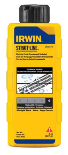 Strait-Line 4935520 Chalk Midnight Black, 8 Oz