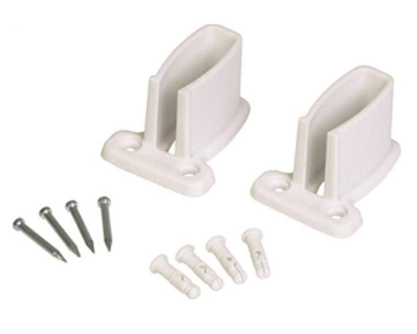 Closetmaid 71926 Resin Wall Bracket, White, 2-7/8" X 2-1/8" X 1-3/4", 2/CD