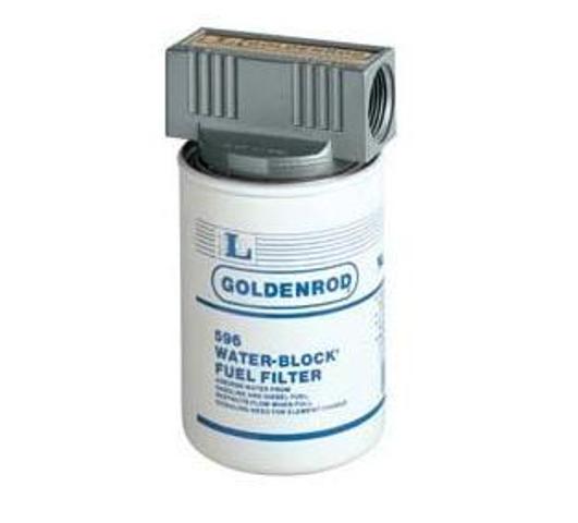 Goldenrod 596 Spin On Water Block Fuel Filter, 50 psi