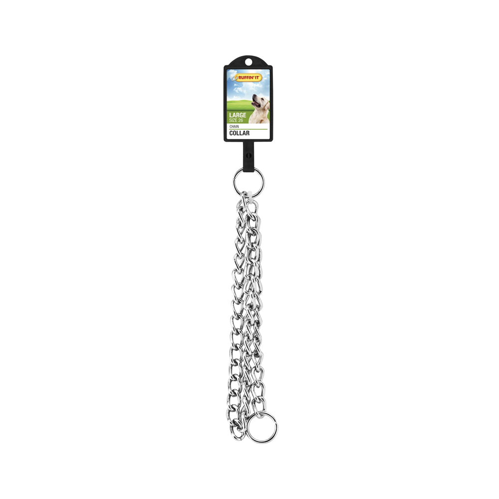 Westminster Pet 7N71265 Ruffin' It Extra Heavy-Weight Large Dog Chain Collar, 26"