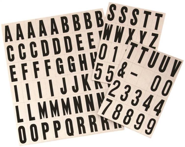 Hy-Ko MM-21 Self-Adhesive Reflective Letter And Number Set, 1"