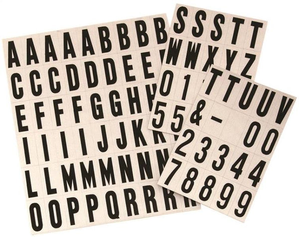 Hy-Ko MM-21 Self-Adhesive Reflective Letter And Number Set, 1"