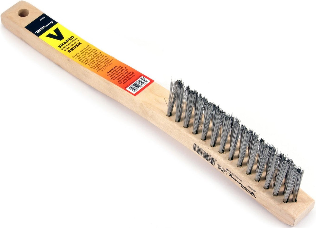 Forney 70523 V-Groove Wire Scratch Brush, 13-3/4"