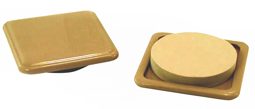 Shepherd Hardware 9336 Furniture Slides Glides, 3&#039;&#039; x 3", Almond