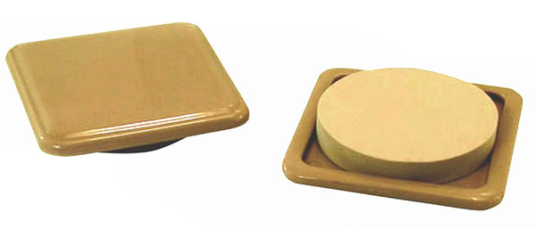 Shepherd Hardware 9336 Furniture Slides Glides, 3&#039;&#039; x 3", Almond