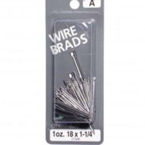 Midwest 21568 Wire Brads, 18 x 1-1/4