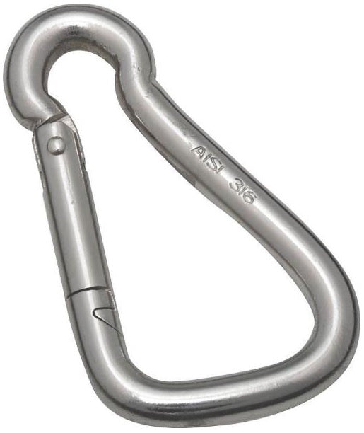 Baron S24502-1/4 Interlocking Spring Snap, Stainless Steel, 5/16" x 2-3/8"