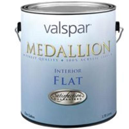 Valspar 027.0001405.007 Medallion Interior Flat Wall Latex Paint, 1 Gallon, Clear Base