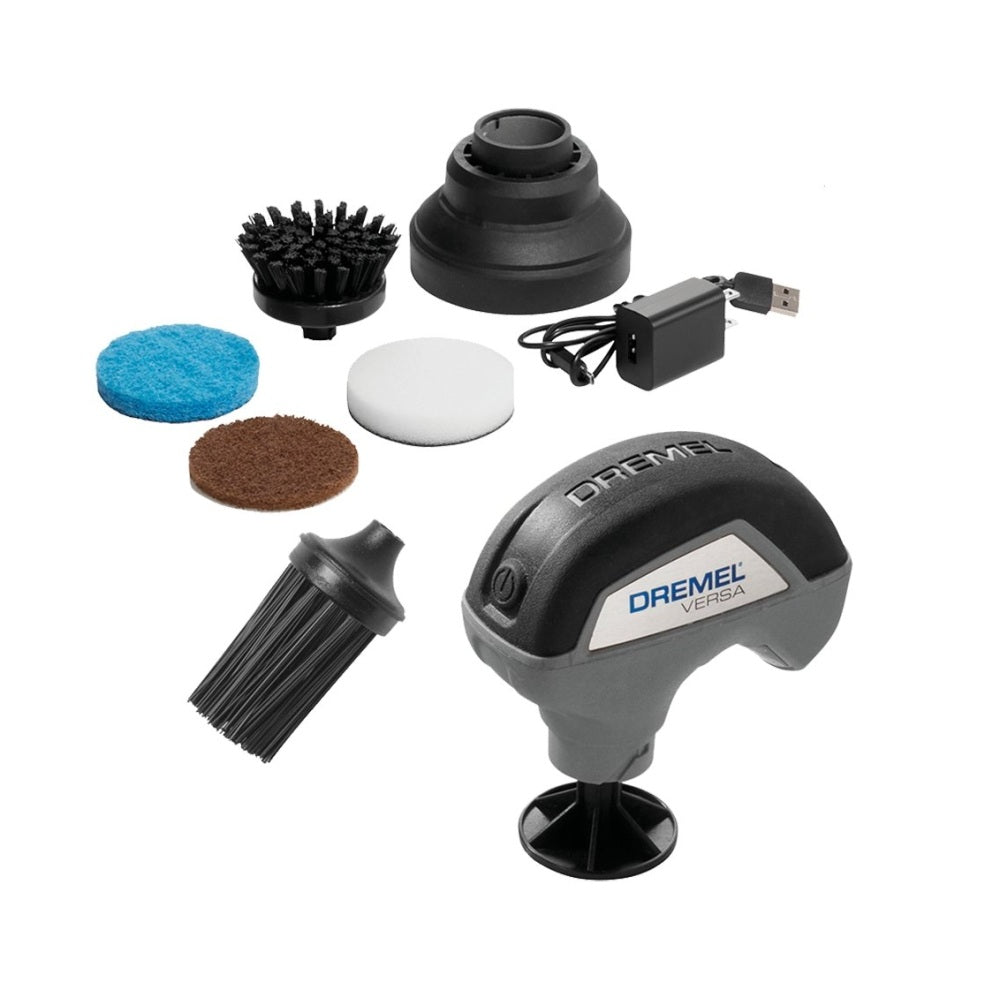 Dremel PC10-05 Max Power Scrubber Automotive Cleaning Tool Kit, Black/Gray