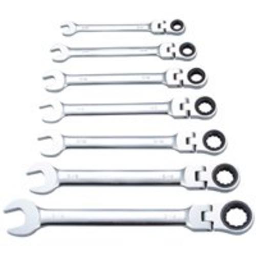 Vulcan FPG7I Combination Ratcheting Wrench Set, 7 Pieces