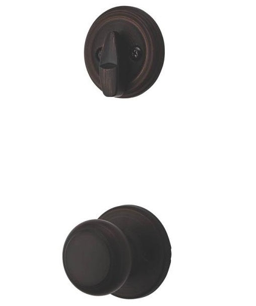Kwikset 966CV-11P Single Cylinder Door Trim, Venetian Bronze