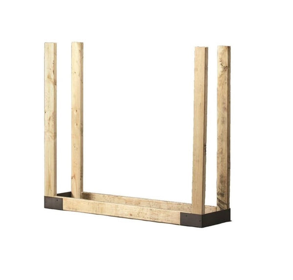Hy-C SLRK Black-Painted Steel Log Rack Bracket Kit, 2 Micron