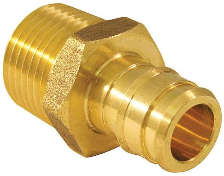 Apollo EPXMA1210PK Male Pipe Adapter, Brass, 1/2"