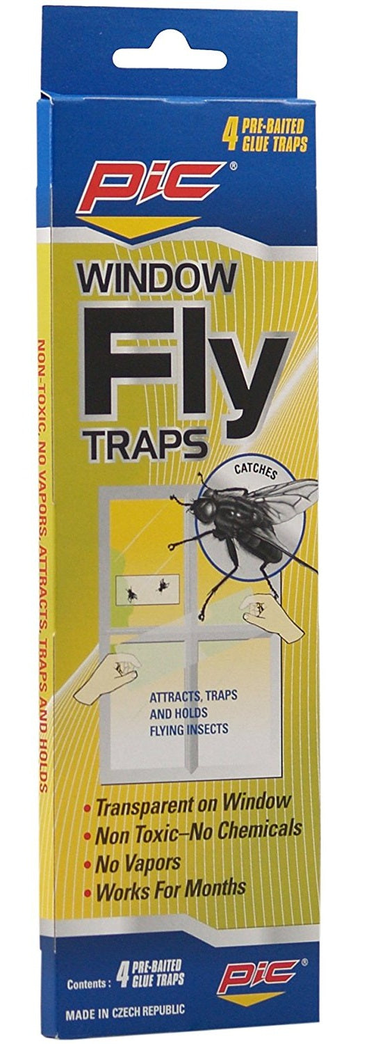 Pic FTRP Window Fly Traps, Pack of 4