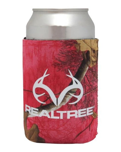 Realtree RMC5207 Magnetic Can Cooler, Paradise Pink Body, 12 Oz
