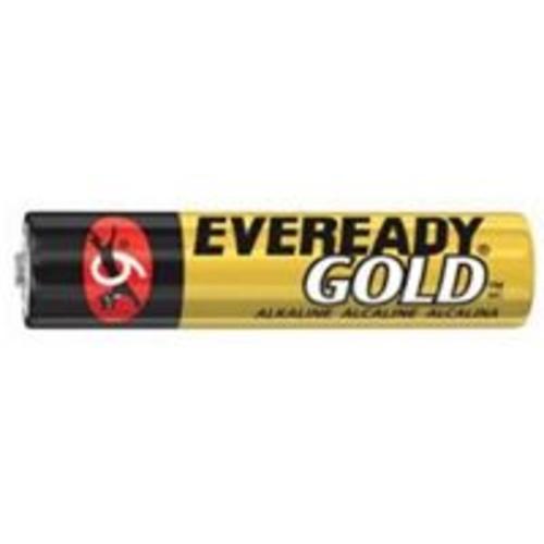 Eveready Gold A92BP-4 Alkaline Battery, 1.5 Volt, AAA