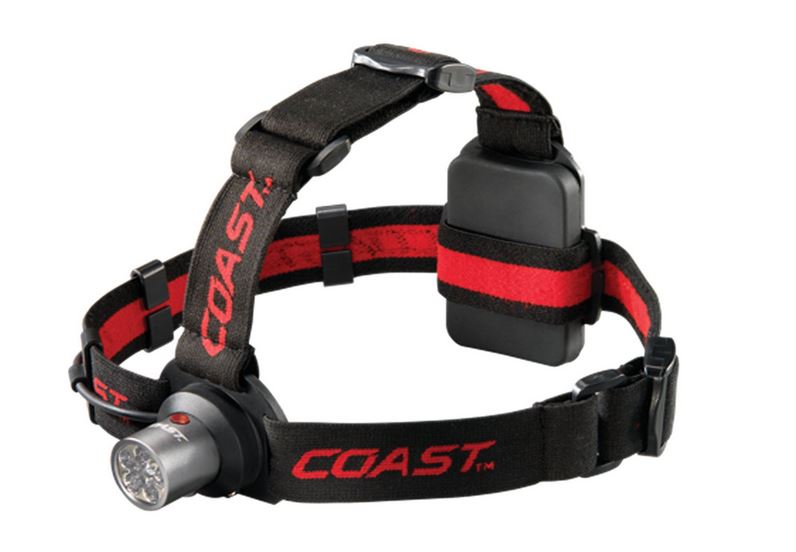 Coast 19291 HL4 Dual Color Headlamp Flashlight, Red/Clear, 144 Lumen