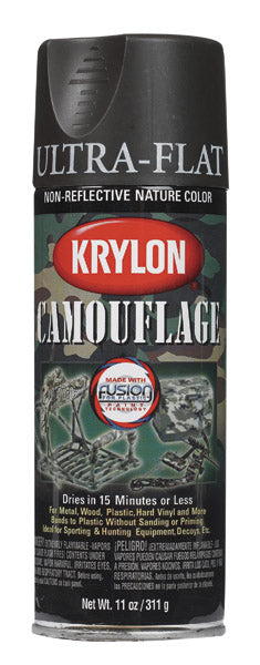 Krylon 4292 Camouflage Spray Paint, 11 Oz, Brown