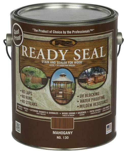 Ready Seal 130 Mahogany Exterior Wood Stain and Sealer, 1 Gallon