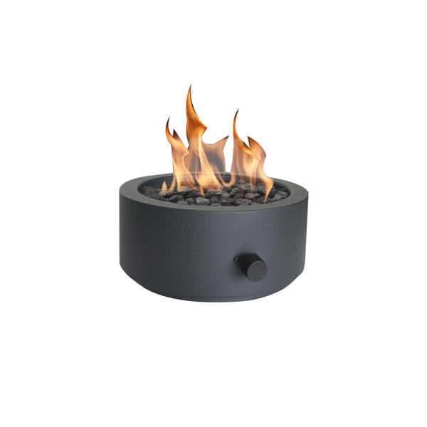 Seasonal Trends 52070 Umbrella Hole Tabletop Fire Bowl, 10", Black
