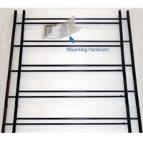 Knape & Vogt 1125-DB Window Guard 25" x 23-42", Dark Black