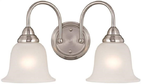 Boston Harbor LYB130928-2VL-BN 2-Light Wall Light Fixtures, Brushed Nickel