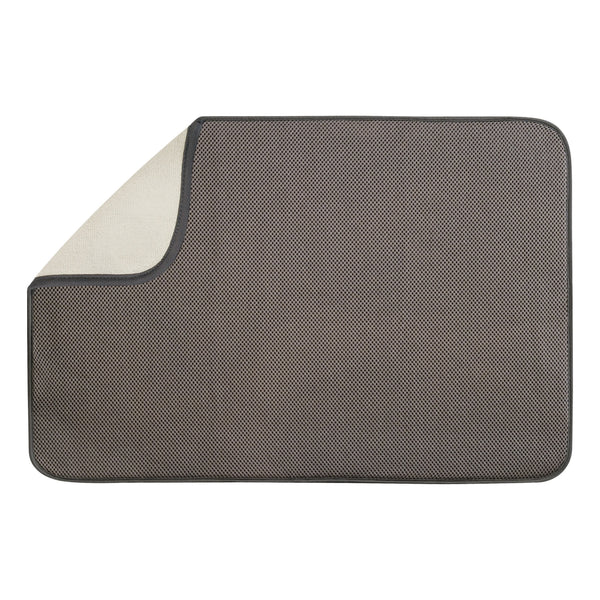 InterDesign 40231 Microfiber Drying Mat, X-Large, Mocha