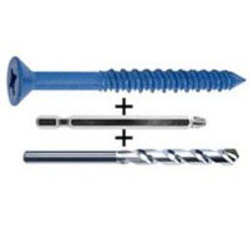 Cobra 621J CobraTap Flat Head Concrete Screws, 3/16" x 1-3/4"