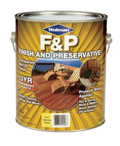 Wolman F&P 14426 Finish & Preservative 1-Gallon, Golden Pine