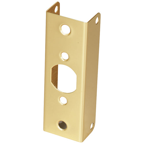 Prime-Line U 9567 Door Edge Reinforcer, Solid Brass, 4-1/2" H