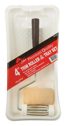 Linzer RS400 Roller And Tray Set Polyester, 3/8" Nap, 4" Plastic Tray