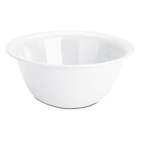 Sterilite 07118012 Plastic Bowl, White, 6 Quarts