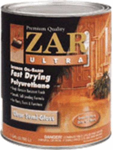 Zar 33011 Ultra Fast Drying Polyurethane,1 Pint, Semi Gloss