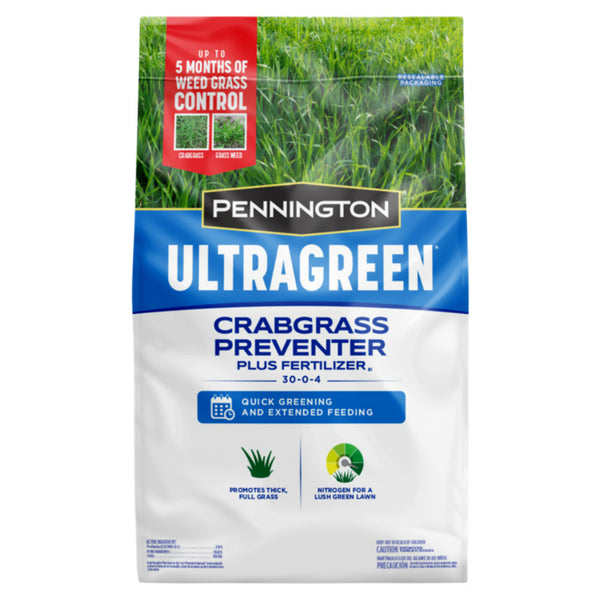 Pennington 100536604 UltraGreen Crabgrass Preventer Plus Fertilizer, 12.5 lbs