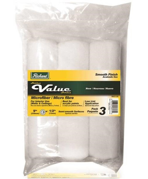 Hyde 99831-US Richard Value Series Woven Fabric Roller Covers, 9"