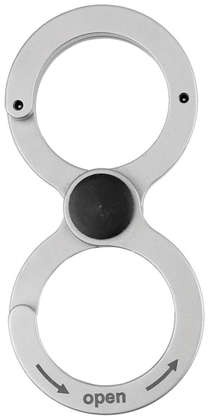 Hy-Ko KC615 EZ Open Double Key Ring, Silver
