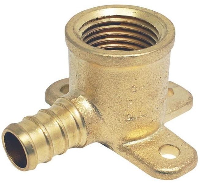 Apollo Valves CPXDEE12 Brass PEX Drop-Ear Elbow, 1/2" x 1/2"