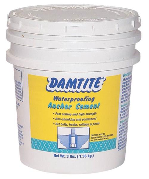 Damtite 08032/08031 Waterproof Anchor Cement, 3 Lb