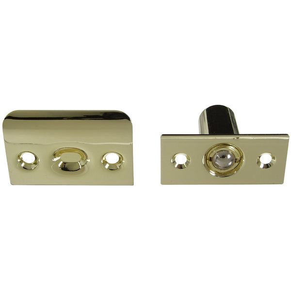 Stanley 830281 Ball Catches, Polished Brass, 2-1/8"