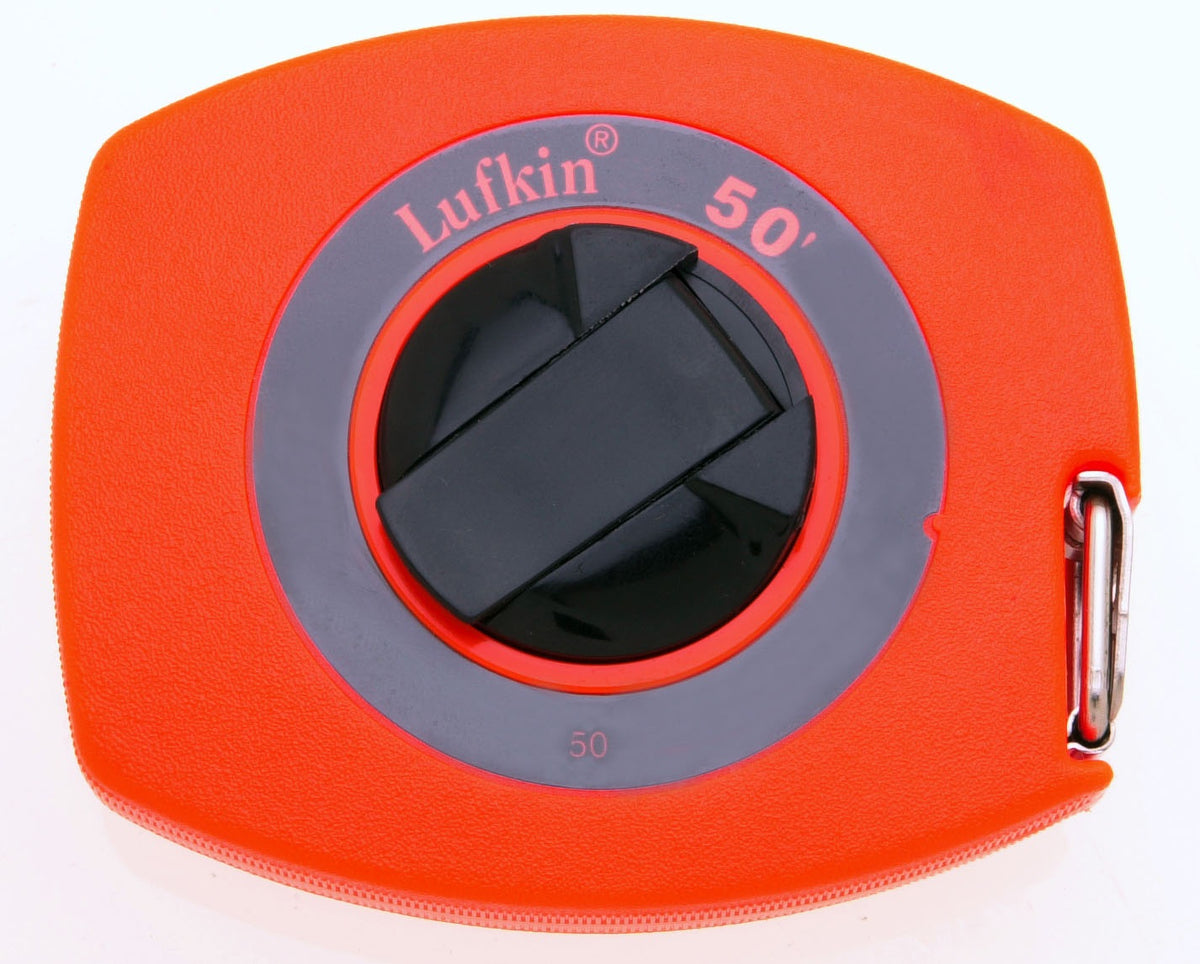 Lufkin 50 Long Tape Rule With High Visibility, 3/8" x 50', Orange