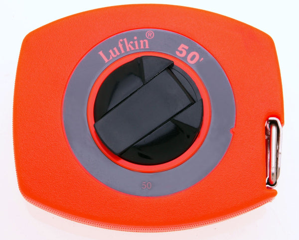 Lufkin 50 Long Tape Rule With High Visibility, 3/8" x 50&#039;, Orange