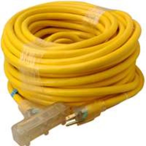 Coleman Cable 043898802 Triple End Extension Cords W/Lite, 100&#039;