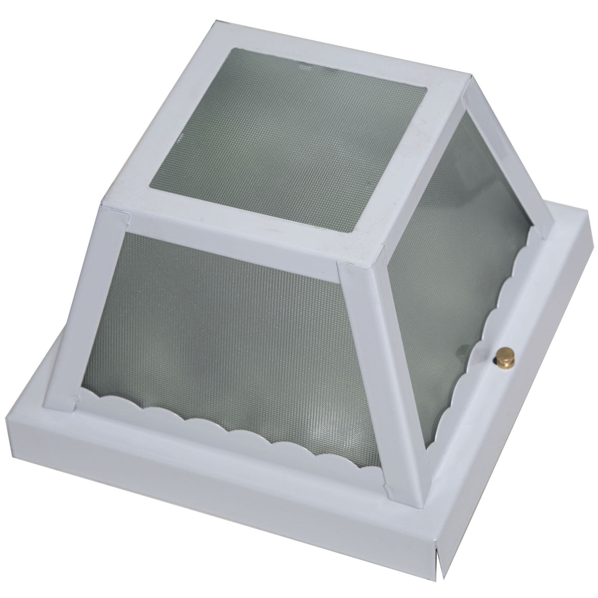 Boston Harbor 6276WH3L Porch One Light Fixture, White